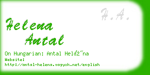 helena antal business card